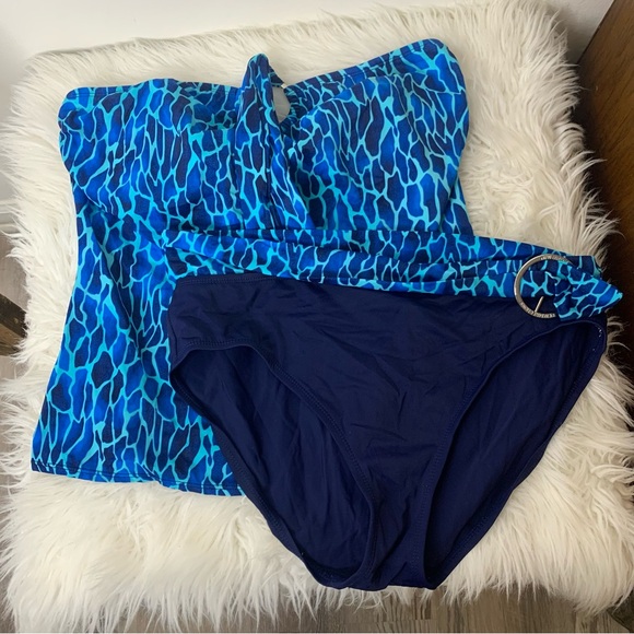 New Directions Halter Top Tankini - Picture 1 of 8